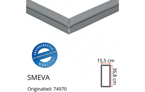 SMEVA Schubladendichtung 36,8 x 15,5 cm Ersatzteil: 74970 für verschiedene Modelle