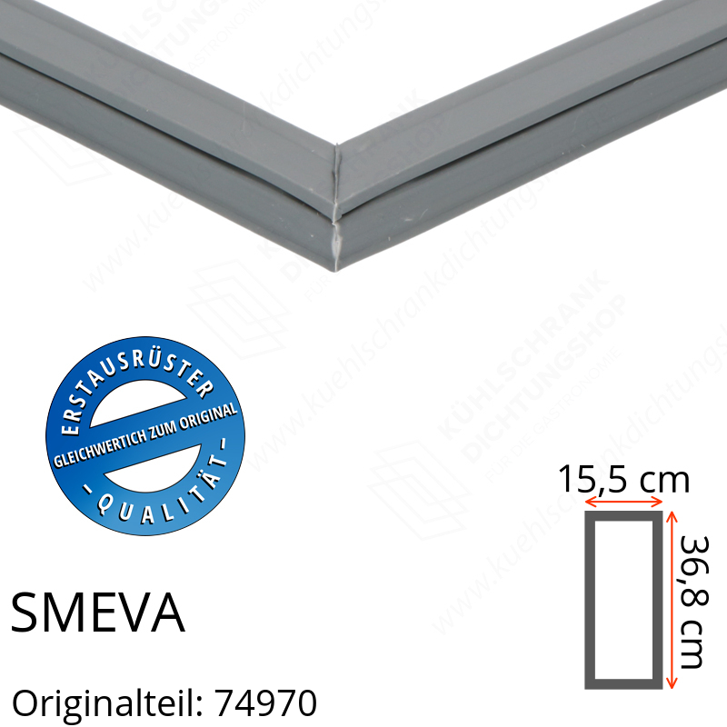 SMEVA Schubladendichtung 36,8 x 15,5 cm Ersatzteil: 74970 für verschiedene Modelle