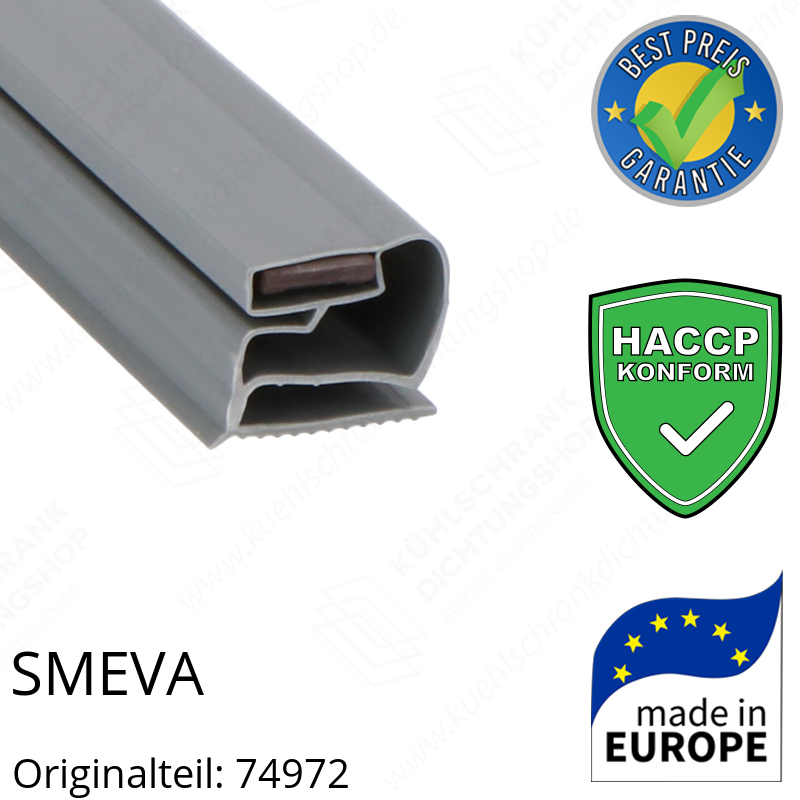 SMEVA Schubladendichtung 36,8 x 12,0 cm Ersatzteil: 74972 für verschiedene Modelle