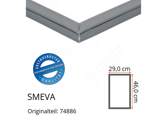 SMEVA Türdichtung 46,0 x 29,0 cm Ersatzteil: 74886 für verschiedene Modelle