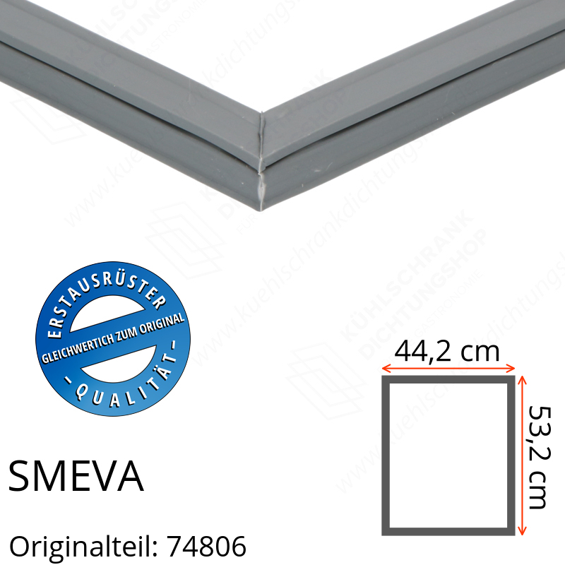 SMEVA Türdichtung 53,2 x 44,2 cm Ersatzteil: 74806 für verschiedene Modelle