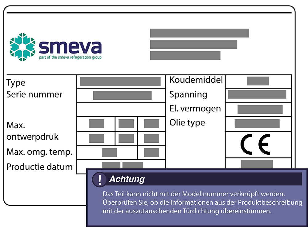SMEVA Türdichtung 199,6 x 103,8 cm Ersatzteil: 75012 für verschiedene Modelle