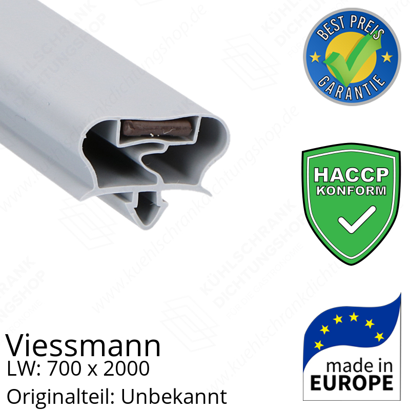 Viessmann Türdichtung 199,3 x 75,7 x 199,3 cm Ersatzteil: Unbekannt (LW: 700 x 2000)