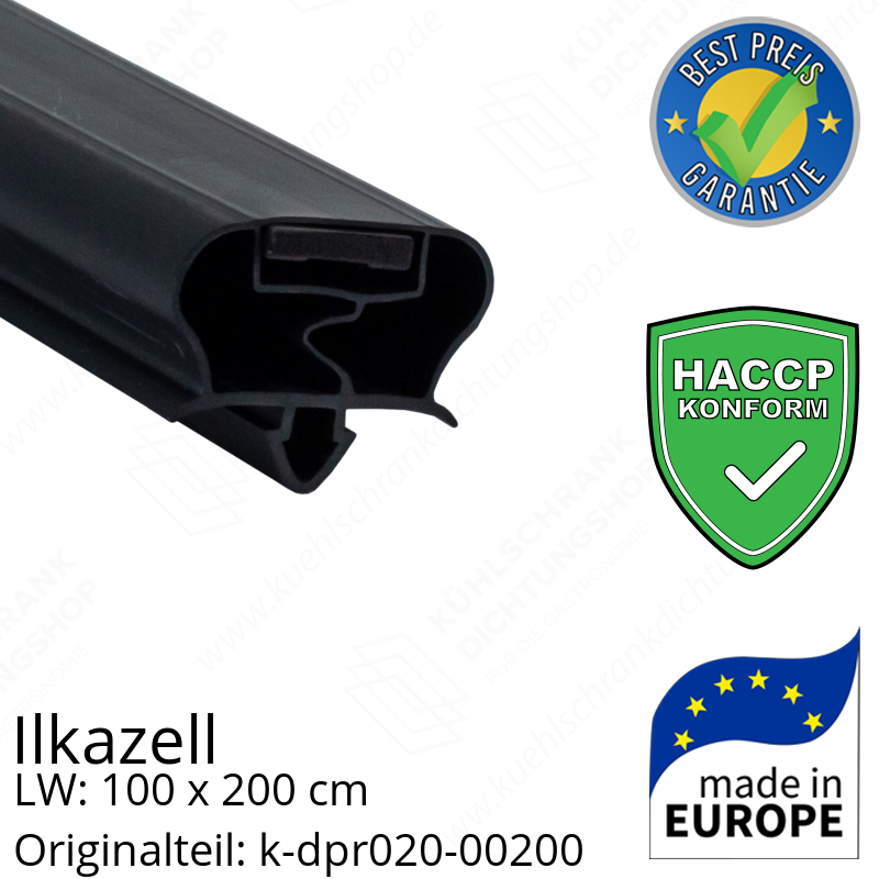 Ilkazell Türdichtung 201,5 x 105,5 x 201,5 cm Ersatzteil: k-dpr020-00200 (LW: 100 x 200)