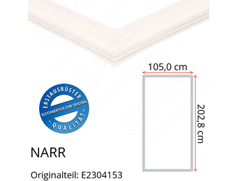 NARR Isolierturen Türdichtung 202,8 x 105,0 x 202,8 cm Ersatzteil: E2304153