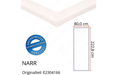 NARR Isolierturen Türdichtung 222,8 x 80,0 x 222,8 cm Ersatzteil: E2304166