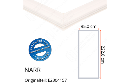 NARR Isolierturen Türdichtung 222,8 x 95,0 x 222,8 cm Ersatzteil: E2304157