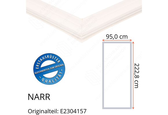 NARR Isolierturen Türdichtung 222,8 x 95,0 x 222,8 cm Ersatzteil: E2304157