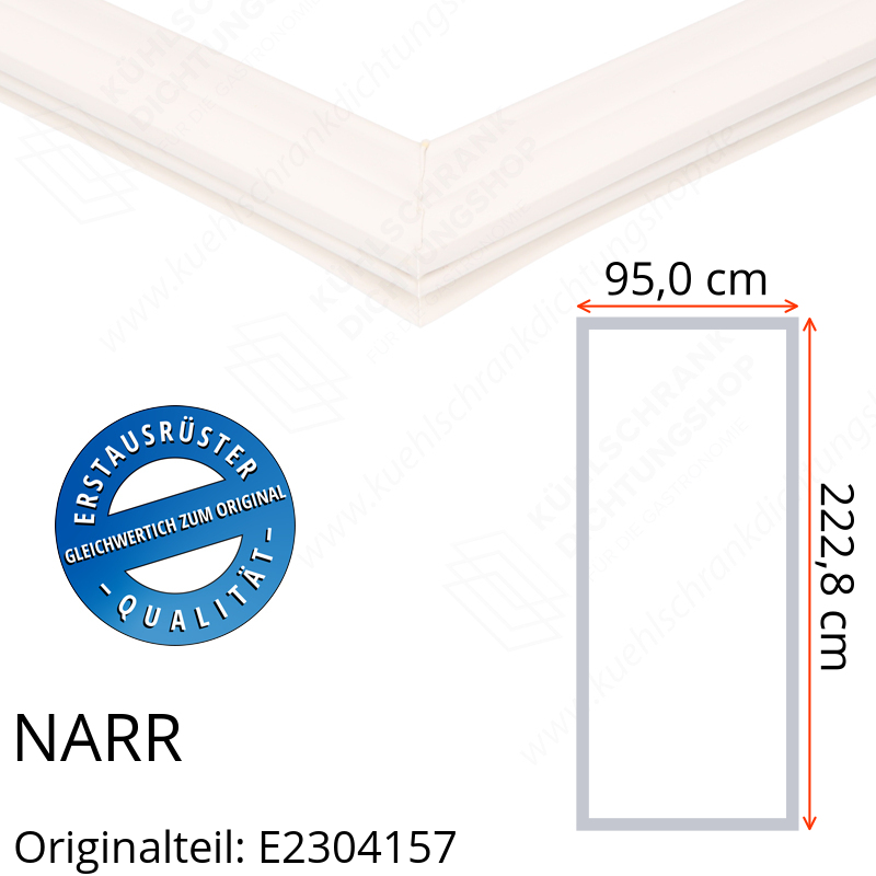 NARR Isolierturen Türdichtung 222,8 x 95,0 x 222,8 cm Ersatzteil: E2304157