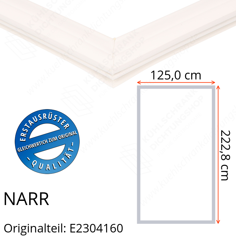NARR Isolierturen Türdichtung 222,8 x 125,0 x 222,8 cm Ersatzteil: E2304160