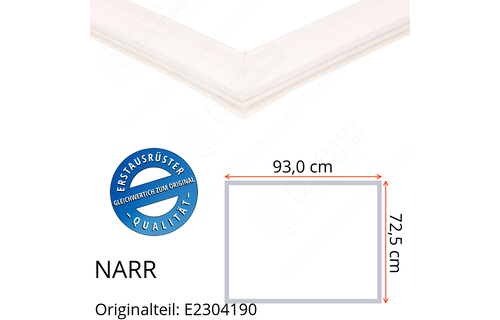 NARR Isolierturen Dichtung 72,5 x 93,0 cm Ersatzteil: E2304190