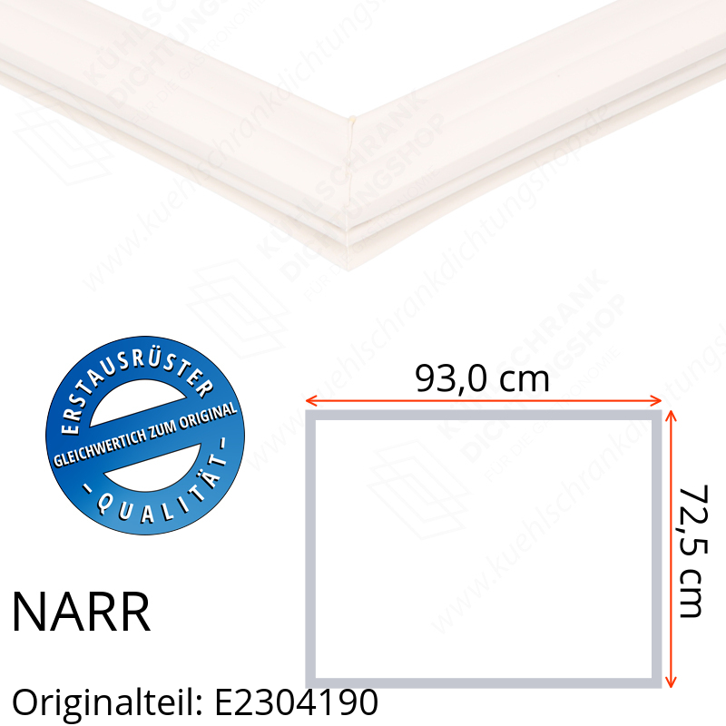 NARR Isolierturen Dichtung 72,5 x 93,0 cm Ersatzteil: E2304190