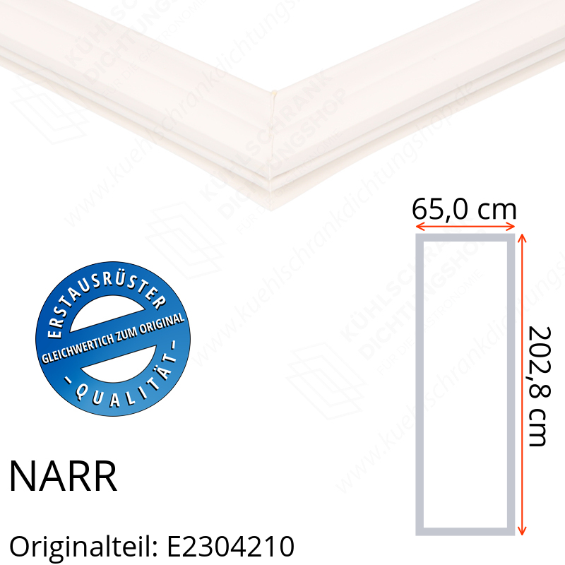 NARR Isolierturen Türdichtung 202,8 x 65,0 x 202,8 cm Ersatzteil: E2304210