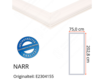 NARR Isolierturen Türdichtung 202,8 x 75,0 x 202,8 cm Ersatzteil: E2304155