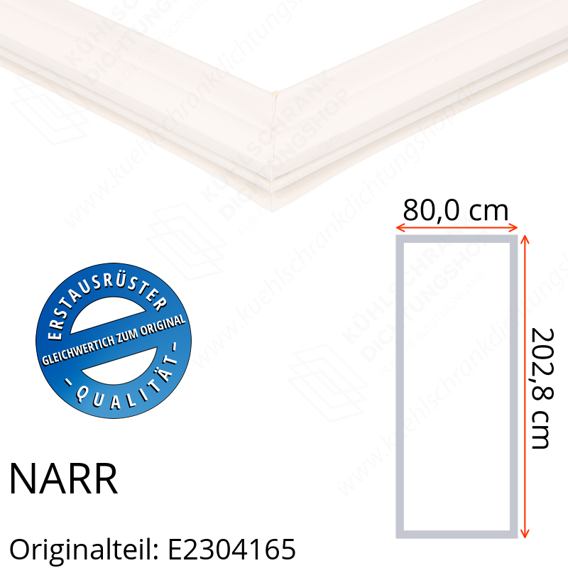 NARR Isolierturen Türdichtung 202,8 x 80,0 x 202,8 cm Ersatzteil: E2304165