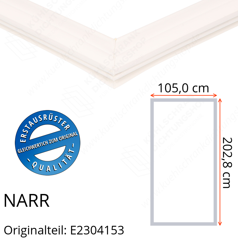 NARR Isolierturen Türdichtung 202,8 x 105,0 x 202,8 cm Ersatzteil: E2304153