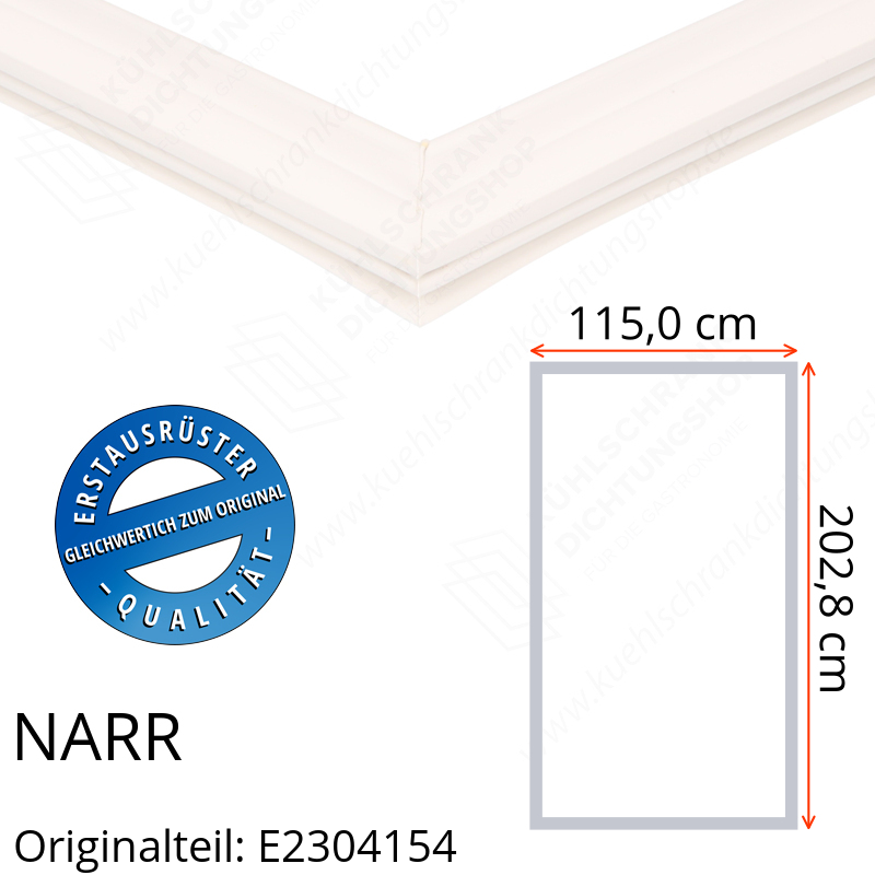 NARR Isolierturen Türdichtung 202,8 x 115,0 x 202,8 cm Ersatzteil: E2304154