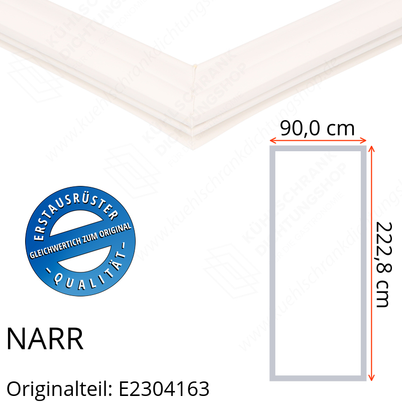 NARR Isolierturen Türdichtung 222,8 x 90,0 x 222,8 cm Ersatzteil: E2304163