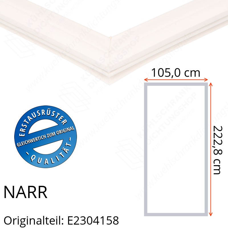 NARR Isolierturen Türdichtung 222,8 x 105,0 x 222,8 cm Ersatzteil: E2304158