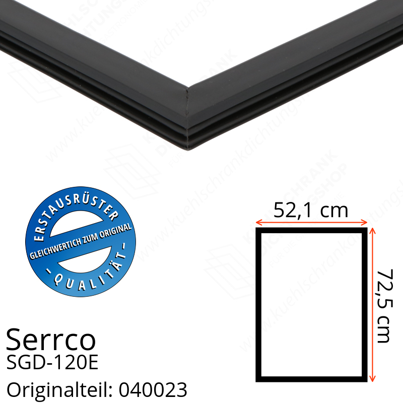 Serrco SGD-120E Türdichtung 72,5 x 52,1 cm