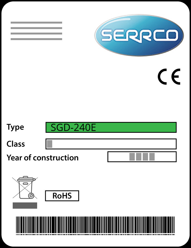 Serrco SGD-240E Türdichtung 72,5 x 52,1 cm