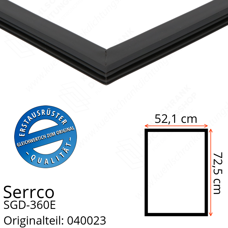 Serrco SGD-360E Türdichtung 72,5 x 52,1 cm