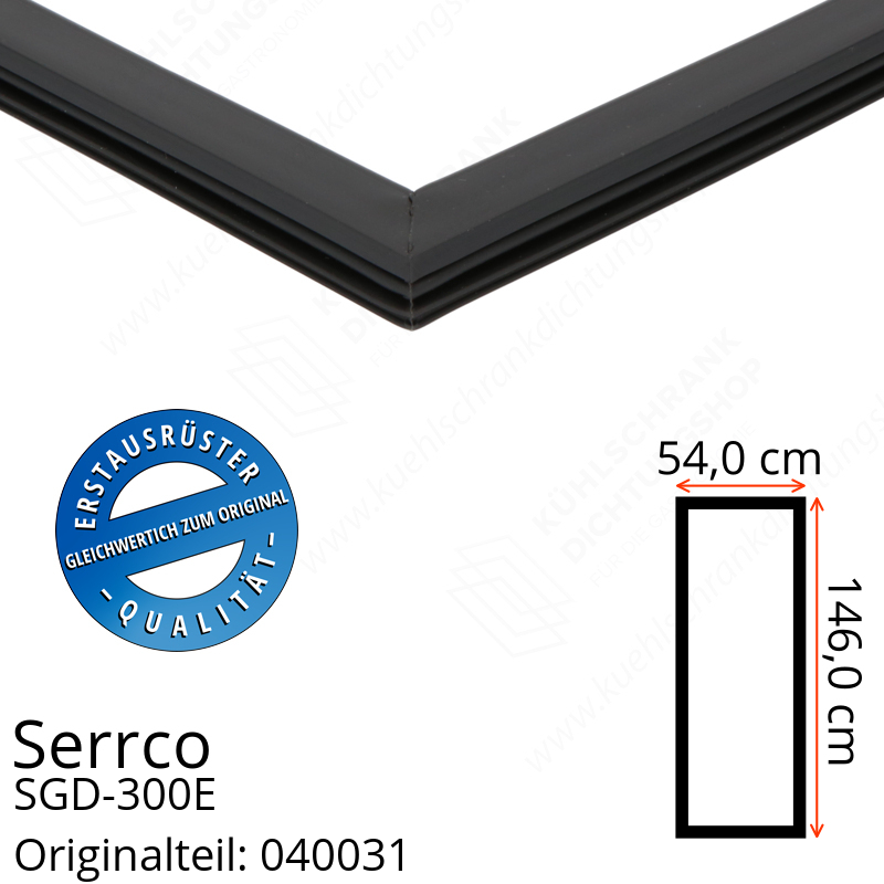 Serrco SGD-300E Türdichtung 146,0 x 54,0 cm