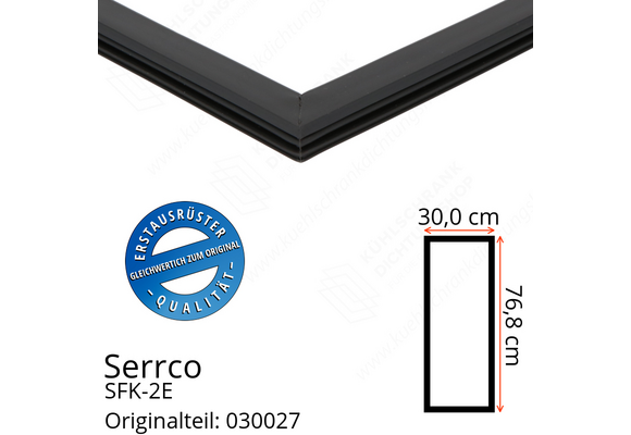 Serrco SFK-2E Türdichtung 76,8 x 30,0 cm