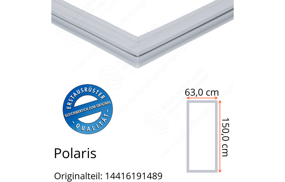 Polaris 14416191489 Türdichtung 150,0 x 63,0 cm für verschiedene Modelle