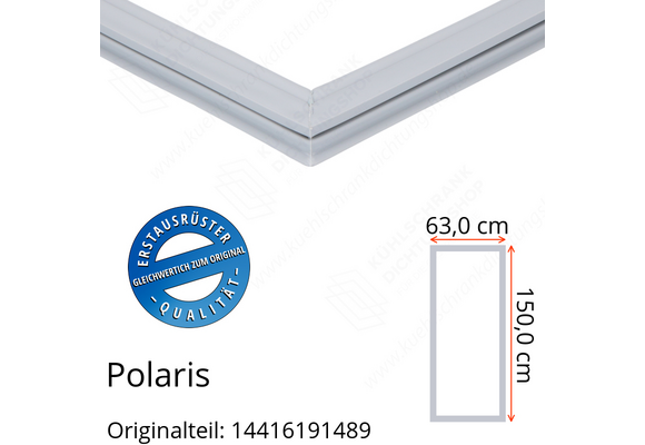 Polaris 14416191489 Türdichtung 150,0 x 63,0 cm für verschiedene Modelle