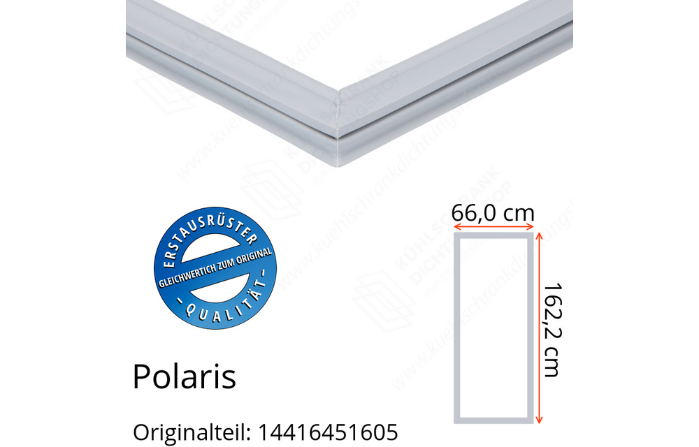 Polaris 14416451605 Türdichtung 162,2 x 66,0 cm für verschiedene Modelle