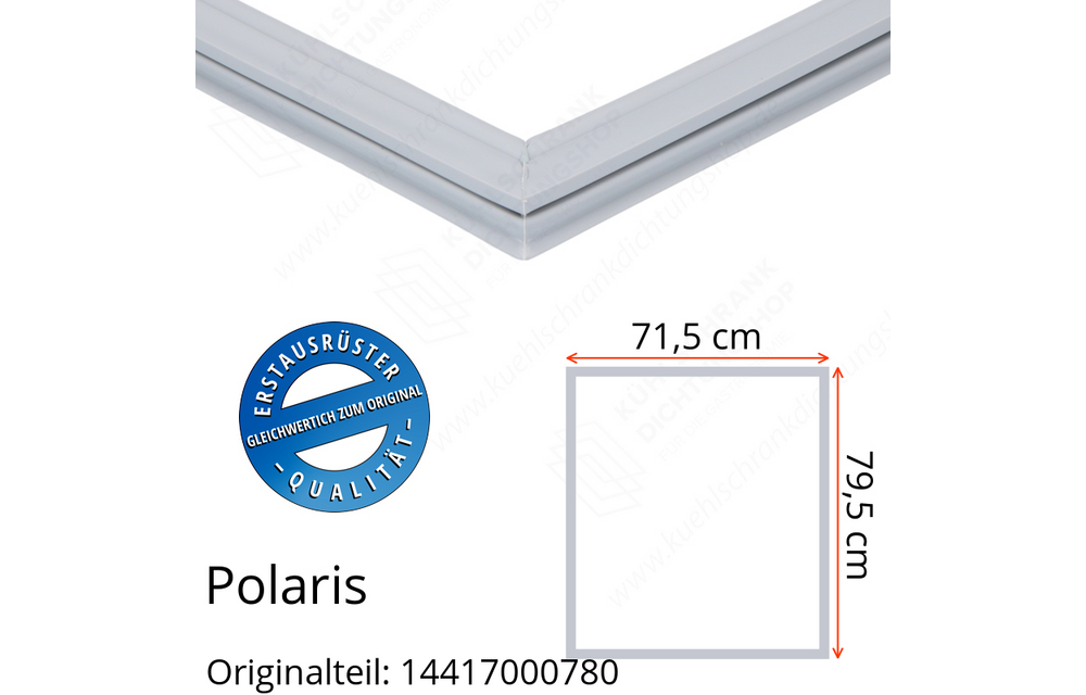 Polaris 14417000780 Türdichtung 79,5 x 71,5 cm für verschiedene Modelle