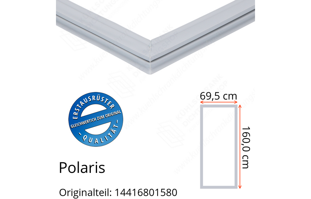 Polaris 14416801580 Türdichtung 160,0 x 69,5 cm für verschiedene Modelle