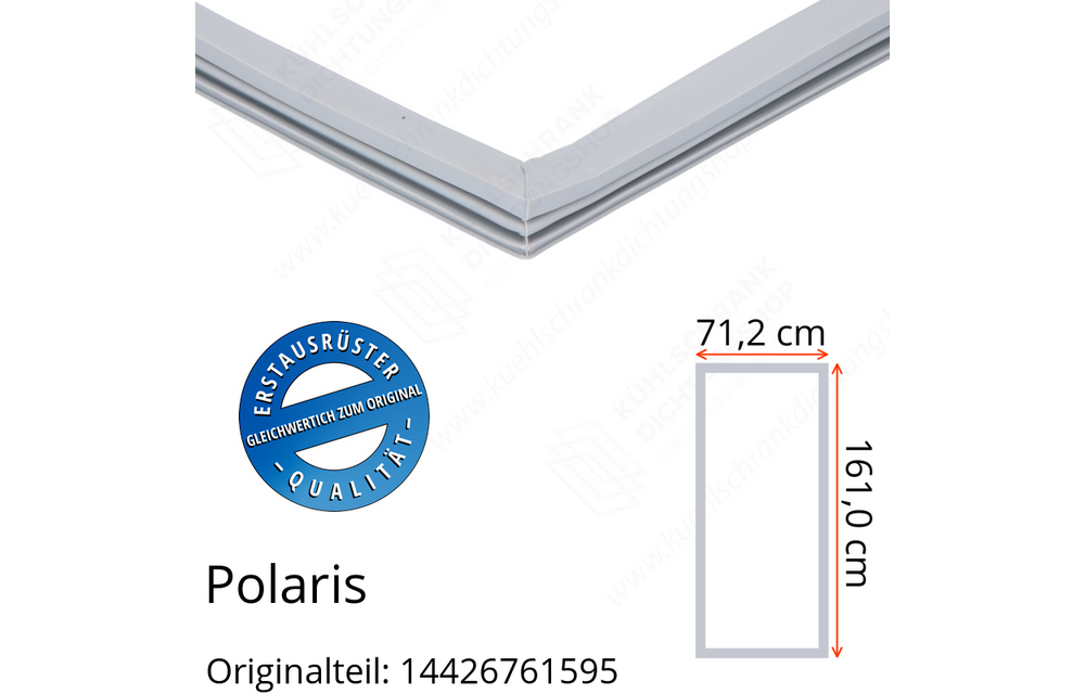 Polaris 14426761595 Türdichtung 161,0 x 71,2 cm für verschiedene Modelle