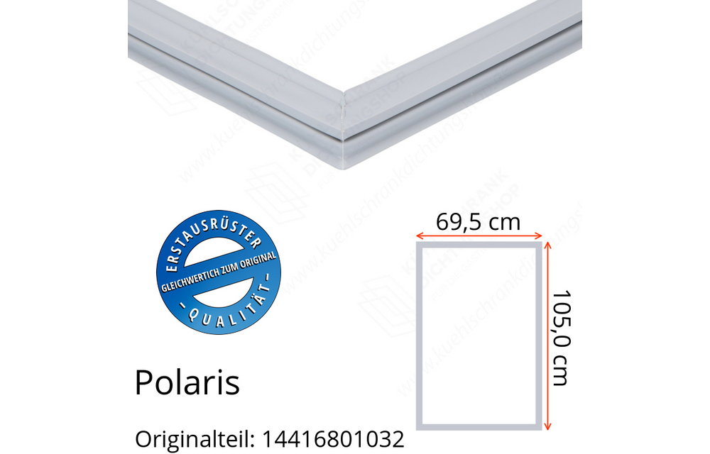 Polaris 14416801032 Türdichtung 105,0 x 69,5 cm für verschiedene Modelle