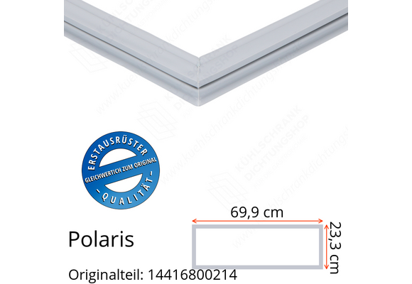 Polaris 14416800214 Schubladendichtung 23,3 x 69,9 cm für verschiedene Modelle