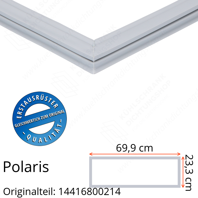 Polaris 14416800214 Schubladendichtung 23,3 x 69,9 cm für verschiedene Modelle