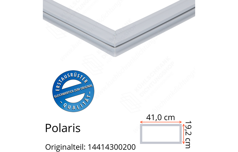 Polaris 14414300200 Schubladendichtung 19,2 x 41,0 cm für verschiedene Modelle
