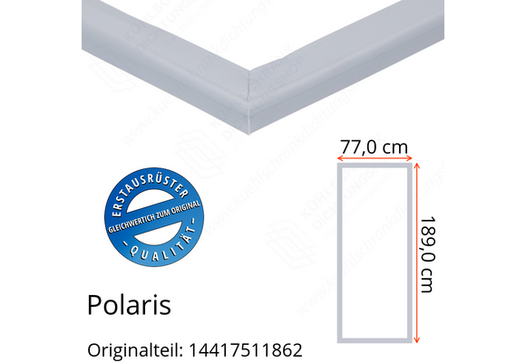 Polaris 14417511862 Türdichtung 189,0 x 77,0 cm für verschiedene Modelle