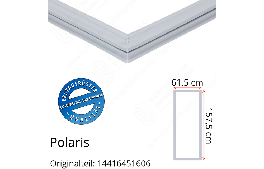 Polaris 14416451606 Türdichtung 157,5 x 61,5 cm für verschiedene Modelle