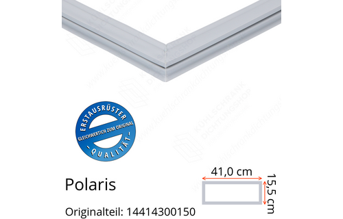 Polaris 14414300150 Schubladendichtung 15,5 x 41,0 cm für verschiedene Modelle
