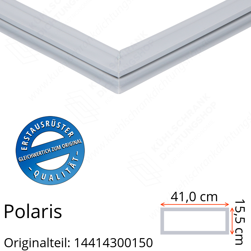 Polaris 14414300150 Schubladendichtung 15,5 x 41,0 cm für verschiedene Modelle