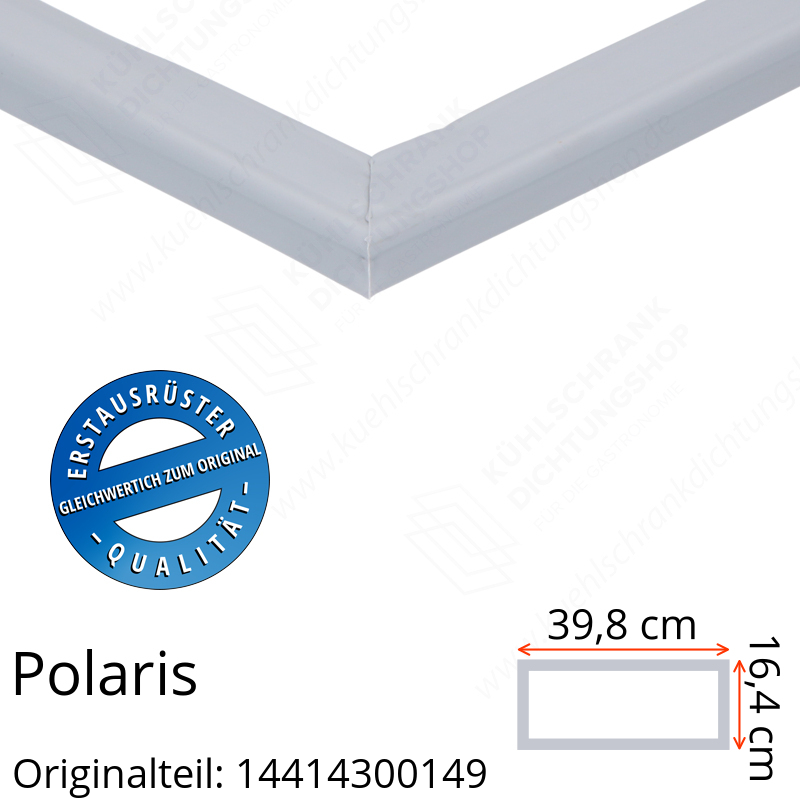 Polaris 14414300149 Schubladendichtung 16,4 x 39,8 cm für verschiedene Modelle