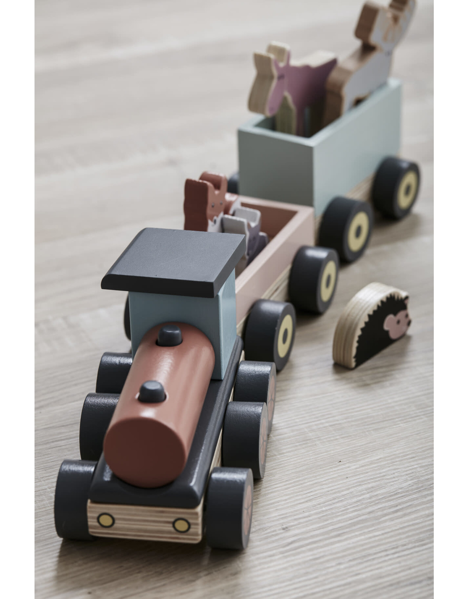 Kids Concept Train + animaux Edvin