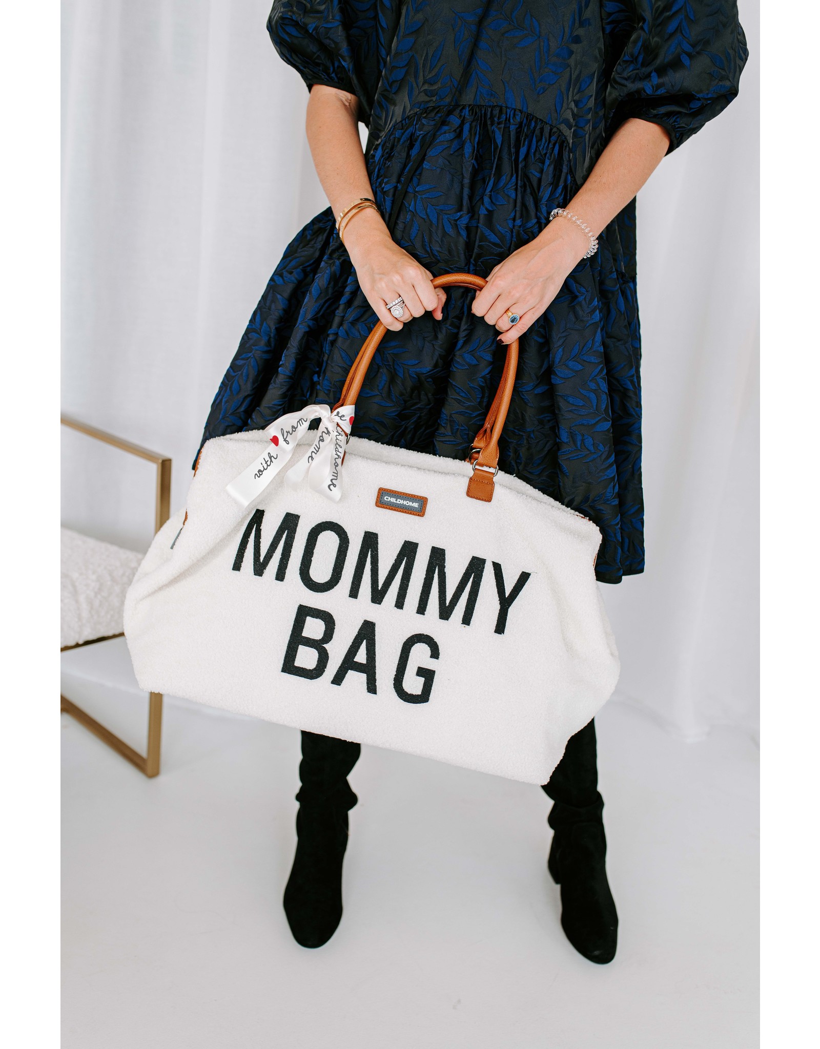 Childhome Mommy Bag - Teddy Off white