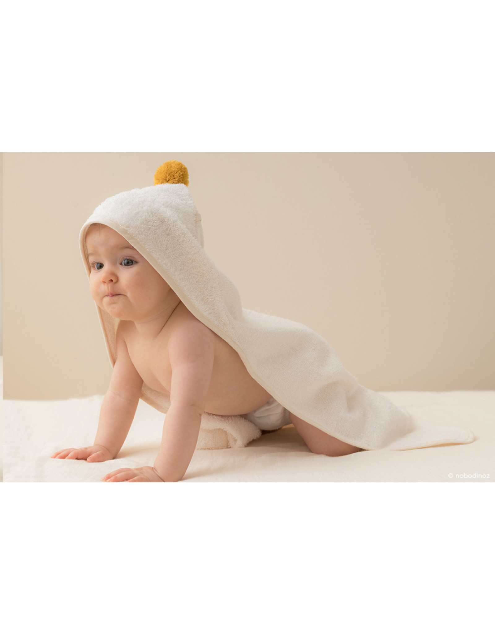 So cute baby bath cape - Natural - Souris Verte