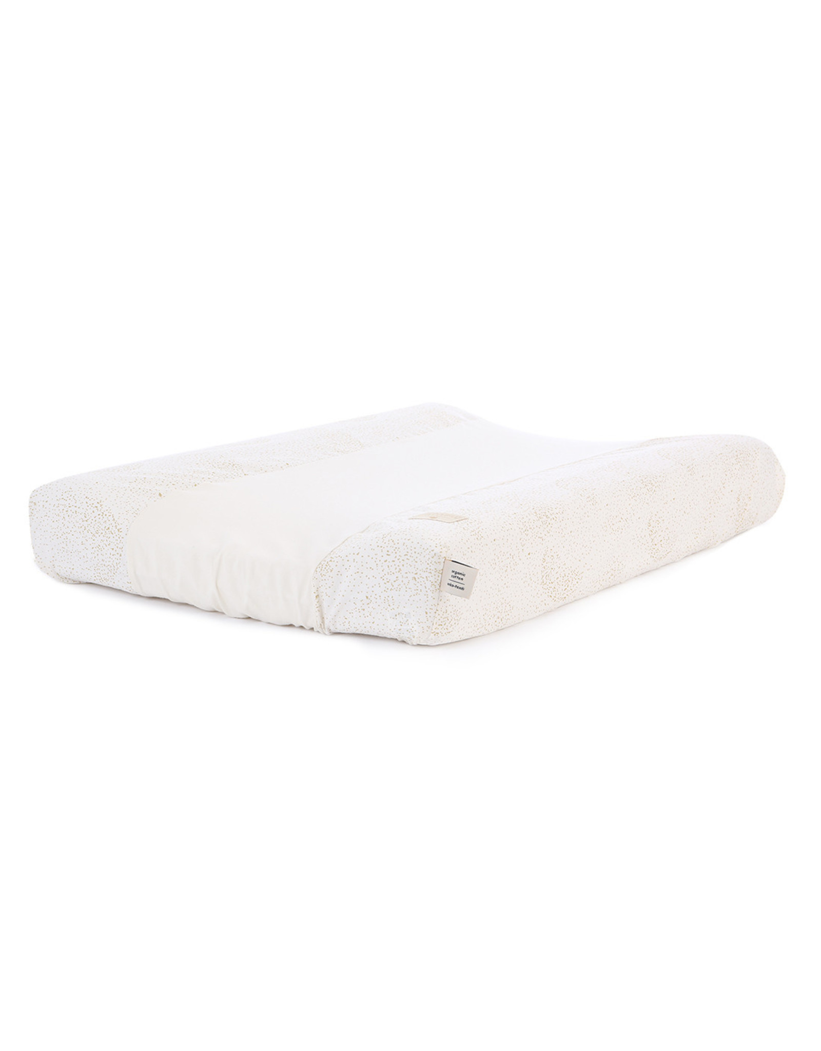 nobodinoz Housse matelas à langer Calma- White Bubble / Aqua