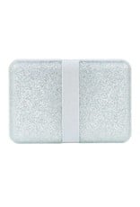 A Little Lovely Company Lunch box glitter argenté