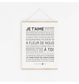 Les Mots à l'affiche Affiche - Je T'aime