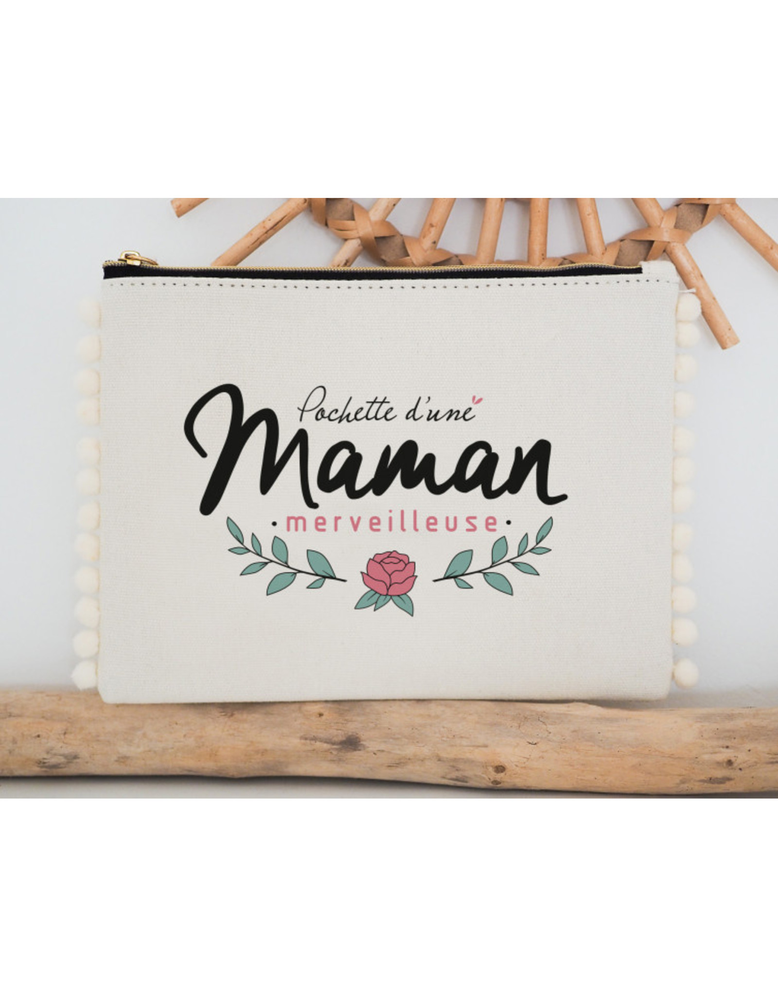 Manahia Pochette pompom maman merveilleuse